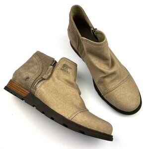 Sorel Women’s Suede Ankle Boots Tan – Size 10 – Pre-Owned